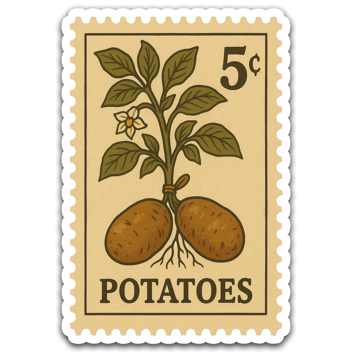 Vintage Garden Sticker Series - Potatoes