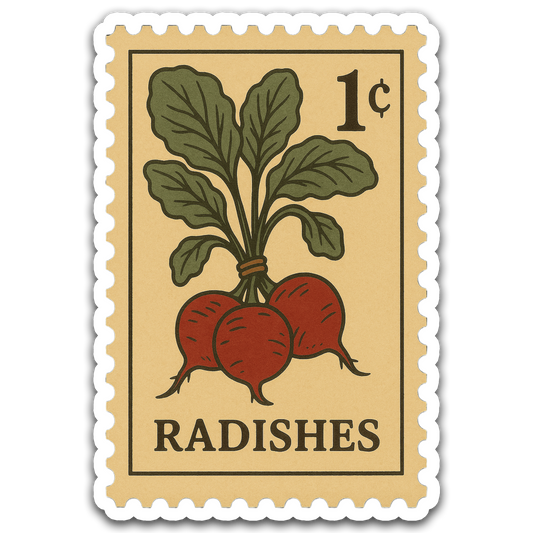 Vintage Garden Sticker Series - Radishes