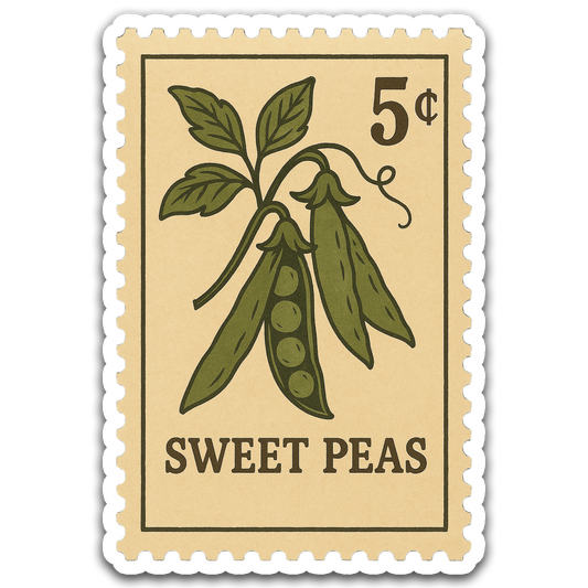 Vintage Garden Sticker Series - Sweet Peas